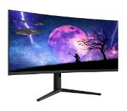 LC-Power LC-M35-UWQHD-120-C, 88,9 cm (35 inch), 3440 x 1440 Pixels, UltraWide Quad HD, 4 ms, Zwart