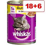 Whiskas 24 x 400 g 1 Kattenvoer Zalm in gelei kattenvoer