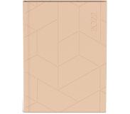 Lannoo Pure zakagenda 2022 - A6 formaat zakagenda - binnenzijde 7 dagen 2 pagina planner - (11x15cm) met perzik roze design