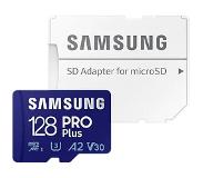 Samsung PRO Plus 128GB microSDXC UHS-I U3 160&120MB/s, FHD & 4K UHDMemoryCard with Adapter