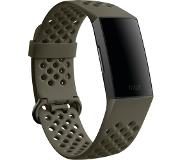 Fitbit Charge 4 Siliconen Bandje Groen L