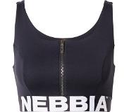 Nebbia Bodybuilding Front Zip Sports BH Zwart - Nebbia 578