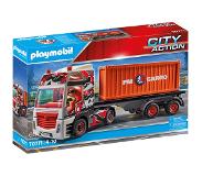 Playmobil City Action - Truck met aanhanger constructiespeelgoed 70771