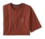 Patagonia Heren Z's and S's Organic T-Shirt (Maat XL, rood)
