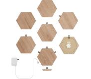 Nanoleaf Elements Wood Look Hexagons Starter Kit 7-Pack
