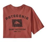 Patagonia Heren Fly The Flag Responsibili T-Shirt (Maat L, rood)