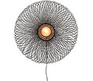 Good&Mojo Wandlamp Cango - Bamboe Zwart - Ø60cm