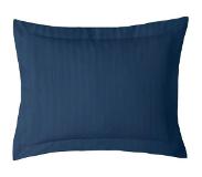 ISleep Satijnstreep Kussensloop - 60x70 cm - Donker Blauw