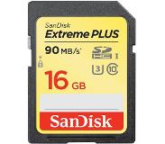 SanDisk Extreme Plus SDHC/SDXC UHS-I Card 16 GB 90 MB/s
