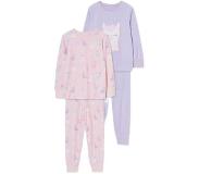 C&A pyjama - set van 2 roze/lila | Maat: 98