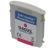 PrintAbout Huismerk HP 940XL (C4908AE) Inktcartridge Magenta Hoge capaciteit