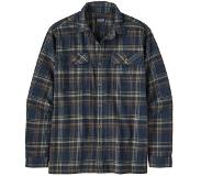 Patagonia Organic Cotton LS Flannel Shirt Men, wit/grijs M 2021 Longsleeves
