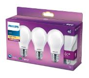 Signify 3x Philips LED Standaardlamp (A60) Wit E27 7 Watt
