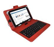 I12Cover Universele smalle 7 inch Keyboard Case, rood , merk i12Cover