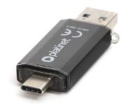Platinet PMFC128B USB en USB-C flash drive 128GB - Zwart