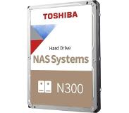 Toshiba N300 NAS HDWG480UZSVA Harde schijf - 8 TB - 3.5" - 7200 rpm - SATA-600 - 256 MB cache