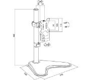 Logilink BP0044 32'' Zwart flat panel bureau steun