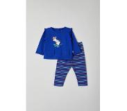 Woody pyjama baby meisjes - blauw - ijsbeer - 212-3-PLG-S/852 - maat 56