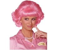 Smiffys Mooie roze pruik Grease Frenchy