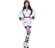 Widmann Astronaute wit kostuum | stoer spaceX jumpsuit (wit, S)