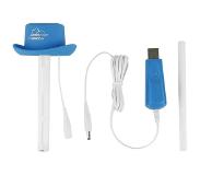 TrendX Mini USB draagbare luchtbevochtiger - Ultrasone luchtreiniger - Mistmaker - Diffuser voor etherische olie - Blauw