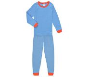 Petit Bateau Pyjama Blauwe Streepjesprint