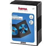 Hama Dvd Double Jewel Case With Foil, Black,