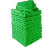 HaverCo 10-pack Microfiber auto poetsdoek droogdoek 22x22cm Groen / HaverCo