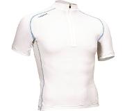 Avento Wielrenshirt - Wit/Azuurblauw - XXL