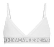 Muchachomalo Sport BH Chicamala Girls Triangle Top Solid White-Maat 146 / 152