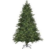 Riedel | Kunstkerstboom Brampton met LED verlichting kunststof groen 107x107x155 cm kerstbomen | NADUVI