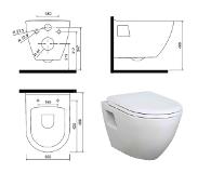 Creavit Terra Wandclosetpot Wit