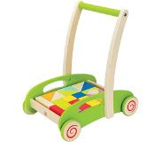 Hape Houten Blokkenwagen