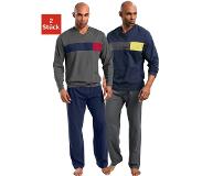 Le jogger Pyjama met colourblock-inzetten (set, Set van 2)