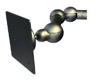 R-Go Tools R-Go E-Motion Monitorarm verstelbaar zilver