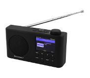 Soundmaster IR6500SW- Portable internetradio met ingebouwde accu en 2,4"kleuren display, zwart