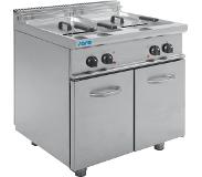 Saro Elektrische friteuse met onderstel 2 x 17 Liter | 400V (Lager dan 90 cm)