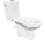 Saqu Trade staand toilet inclusief verticale afvoer 37x71x77,5cm Wit