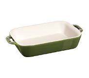 Staub Rechthoekige gratineerschaal 20 x 16 cm - basilicum