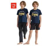 Bench Pyjama Zomer-T-shirt met short en lange broek (set, 3-delig)