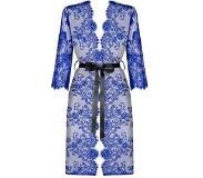 Obsessive Cobaltess Kanten Kimono - Blauw | Maat 5901688234464
