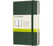 Moleskine Classic notitieboek Pocket hardcover plain - Mirte groen / 9 x 14 cm / Papier, 70 gsm, zuurvrij, ivoorkleurig|Maat: