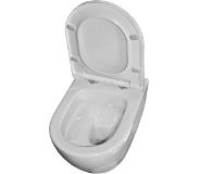 Sanicare Rondo randloos wandcloset met Rondo slim toiletzitting