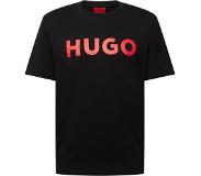 HUGO BOSS Regular-fit T-shirt van katoenen jersey met contrasterend logo