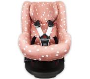 Briljant Baby autostoelhoes 1+ rugsteun spots grey pink met interlock Dames