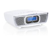 Auna Dreamee DAB+ radiowekker CD speler DAB+/FM CD-R/RW/MP3 AUX retro wit