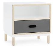 Normann Copenhagen Kabino nachtkastje met lade grijs