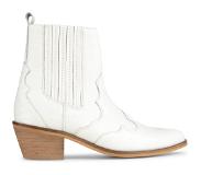 PS Poelman TARTOR Dames Western Enkel Laarzen -Cr?me- Maat 36
