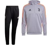 Adidas Juventus Track Hoodie Trainingspak 2021-2022 Grijs Zwart