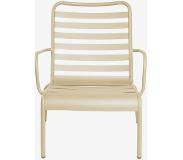 Sissy-Boy Beige lounge stoel en footstool Claude